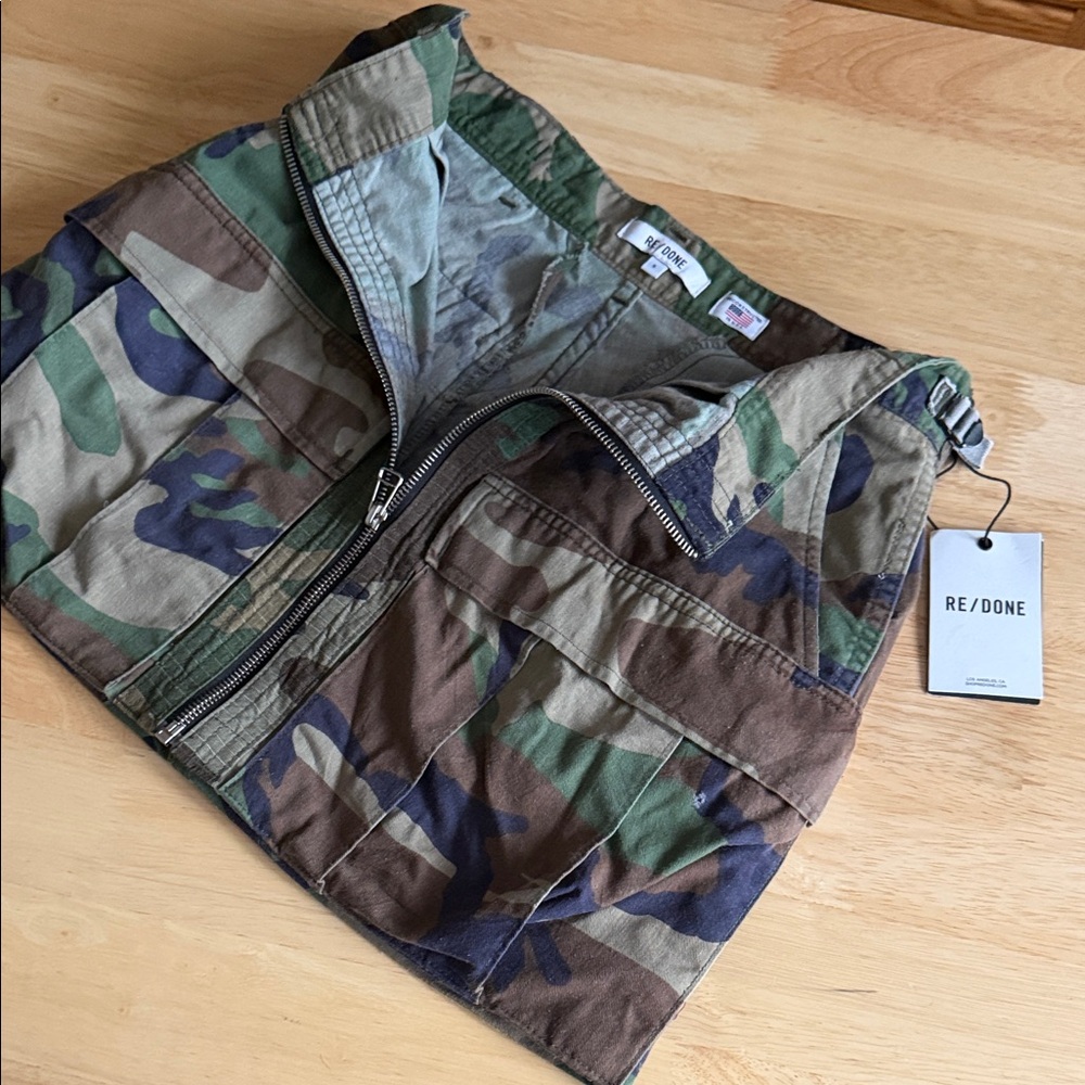Re/Done Brand New Camouflage Skirt - Picture 2 of 3